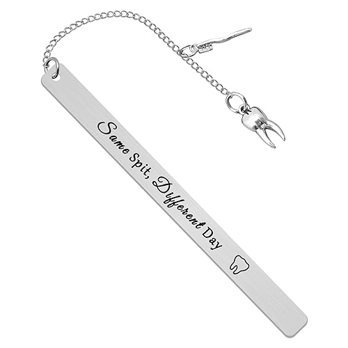Dental Hygienist Bookmark Gift - Stainless Steel Dentist Appreciation