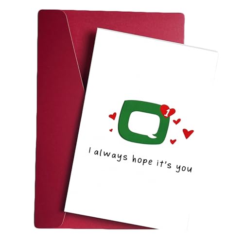 Kongwa Romantic Greeting Card for Couples - Cute Anniversary and Easter Card