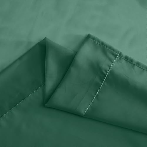 NICETOWN Green Sheer Curtains, Grommet Voile Window Panels (54"W x 84"L, 2-Pack)