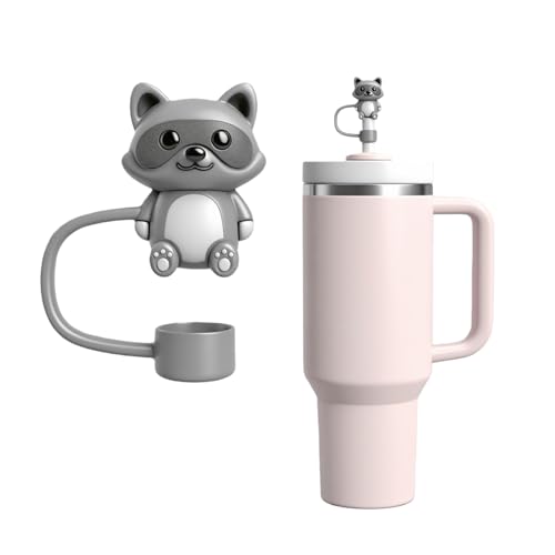 Raccoon Silicone Straw Cover for Stanley Cup 30oz & 40oz
