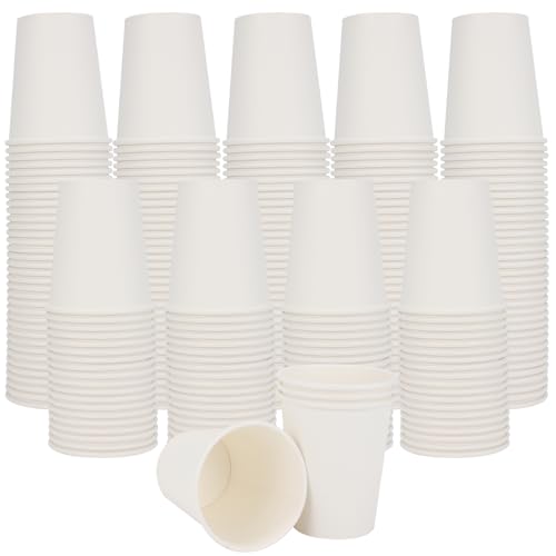 8 Oz Disposable Paper Coffee Cups - 120 Pack for Parties & Travel