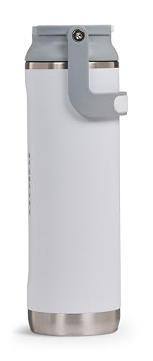 IGLOO Sipper 20 Thermal Flask - Stainless Steel Water Bottle 570ml Insulated & Leak-Proof Carbonated White - BPA Free for Hot & Cold Drinks
