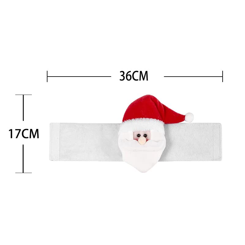 Christmas Curtain Buckle Set with Snowman Santa Elk Penguin Holiday Holdbacks - 4 Pcs