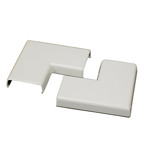 Wiremold NM6 Nonmetallic Flat Elbow Raceway Fitting - Ivory (2 Pack)
