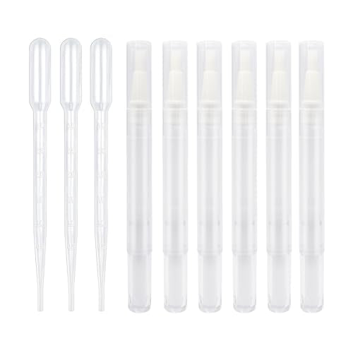 Empty Cuticle Oil Pen Tubes with Brush Tip 3ml 6-Pack