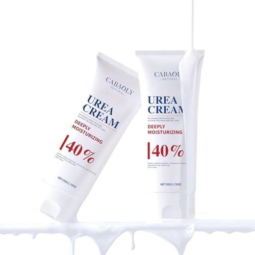 CABAOLY 40% Urea Cream for Dry Cracked Heels, Hands, and Feet