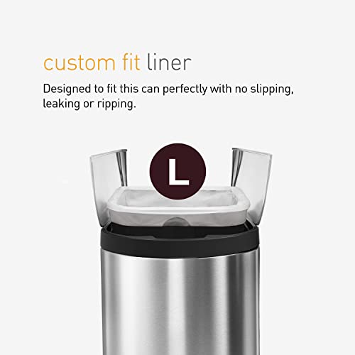 simplehuman Code L Custom Fit Drawstring Trash Bags, 20 Count - 18L