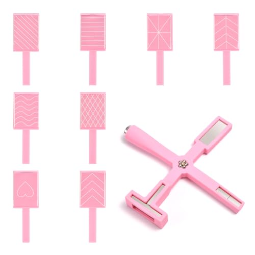 KAZIPOP 9-Piece Cat Eye Nail Art Magnet Set - Multifunctional Magnetic Wand & Sticks