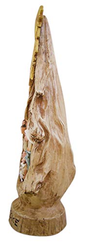 Nativity Scene Sculpture - Holy Family Resin Figurine for Christmas Decor, 16.5"