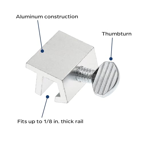 Sliding Window Security Lock - Aluminum, 4 Pack, Easy Install