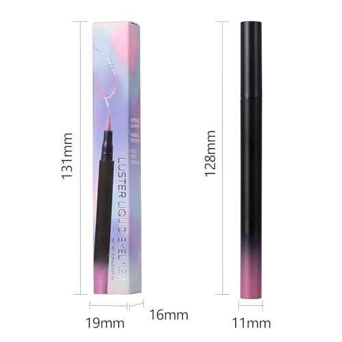 DekRion Waterproof Liquid Eyeliner Pen - Long-Lasting Colored Eyeliner