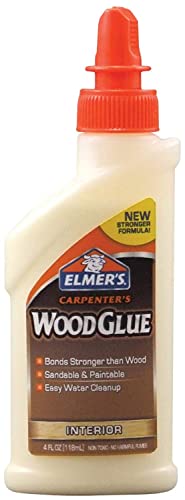 Elmer's Carpenter's Wood Glue 4 Fl Oz - Strong, Non-Toxic Adhesive