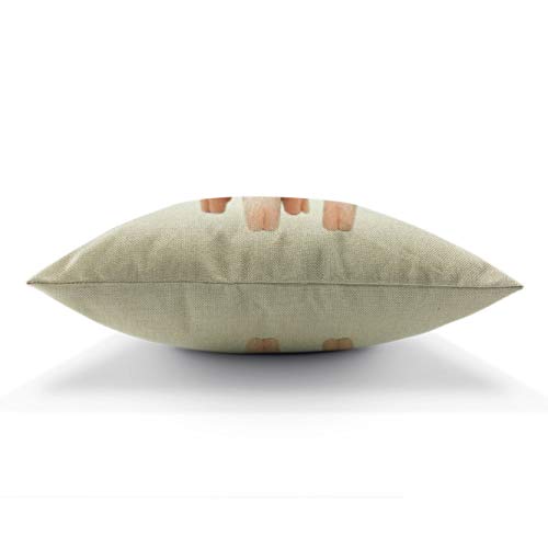 Cute Pink Pig Decorative Throw Pillow Cover - 18x18 Inches