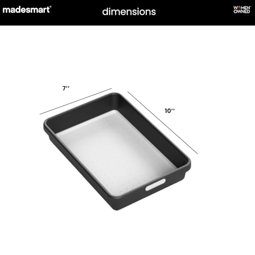 Madesmart Classic 10 x 7 Storage Bin - Carbon Color