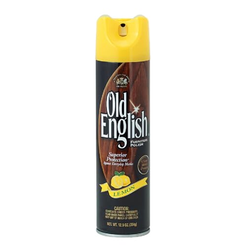 Old English Lemon Furniture Polish Spray - Protect & Shine Wood Surfaces 12.5 Oz