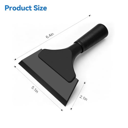SetSail Small 5-Inch Window Squeegee with Rubber Blade - Black