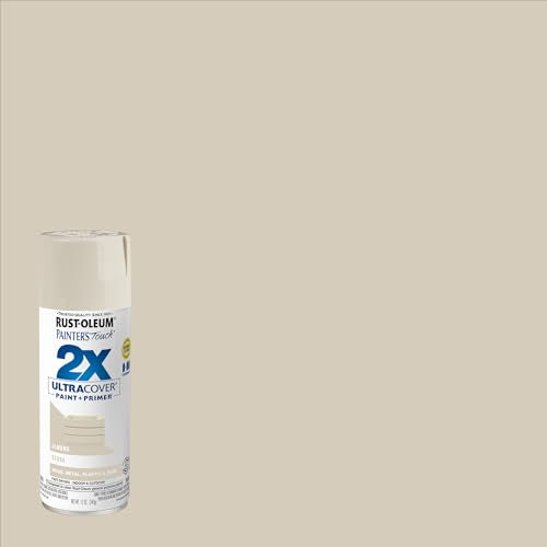 Rust-Oleum Painter's Touch 2X Ultra Cover Spray Paint, Gloss Almond, 6-Pack