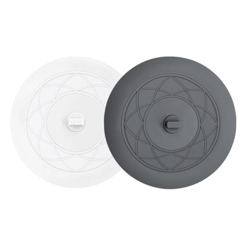 6-Inch Silicone Bathtub Drain Stopper - 2PCS Hair Catcher