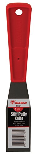 Red Devil Stiff Putty Knife - 1.25" Precision Blade