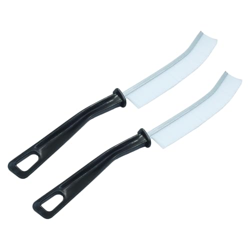 2-Pack White Crevice Cleaning Brushes for Kitchen & Bathroom