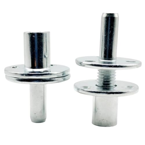 M12 Bedpost Connectors - 2 Sets Screw-in Tee Nuts for Furniture