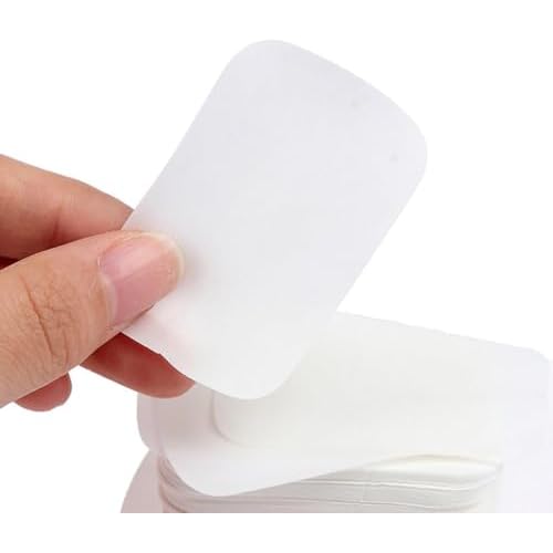 500 Pieces White Portable Disposable Paper Soap Sheets for Travel and Outdoor Use