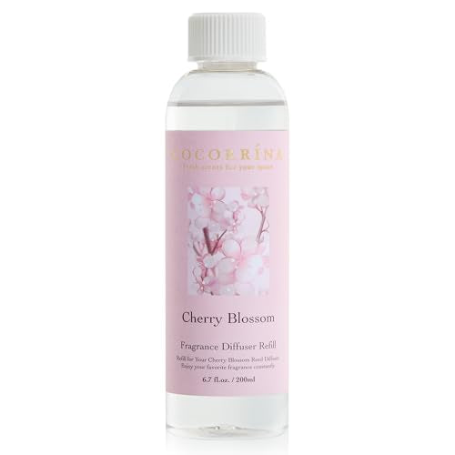 COCORRÍNA Cherry Blossom Reed Diffuser Refill 6.7 Fl Oz - Home Fragrance