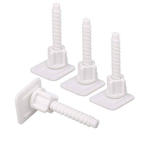 Universal Toilet Seat Hinge Bolts and Nuts Replacement Set - 2 Pairs
