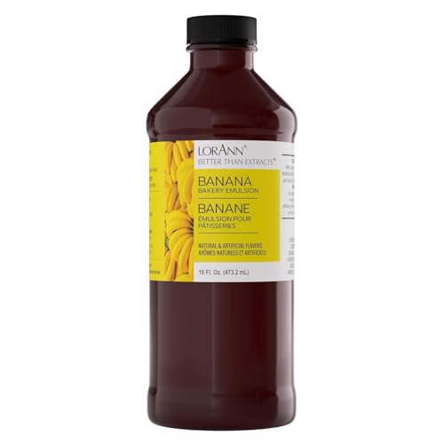 LorAnn Banana Bakery Emulsion - Gluten-Free & Keto-Friendly Flavoring for Cakes, Cookies & Desserts