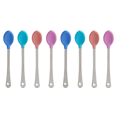 Munchkin White Hot Safety Baby Spoons, Multicolor - 8 Pack