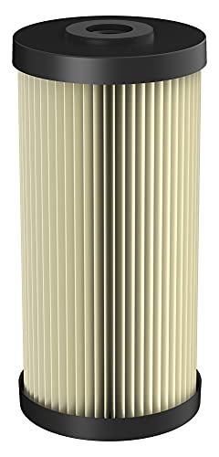 Pentair Pentek S1-BB 10-Inch Sediment Water Filter Cartridge Pack of 8 – 20 Micron Pleated, Heavy Duty, Whole House Filtration