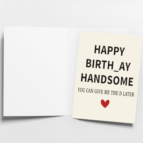 Funny Birthday Card for Husband - Unique Gift from Wife