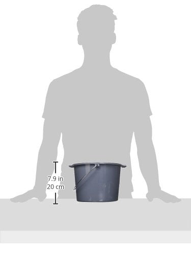 Medline Commode Replacement Bucket with Lid and Handle - 12 Quart