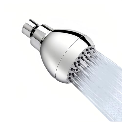 FANBODTA 3-Inch High Pressure Shower Head, 360° Rotating Rainfall Sprayer