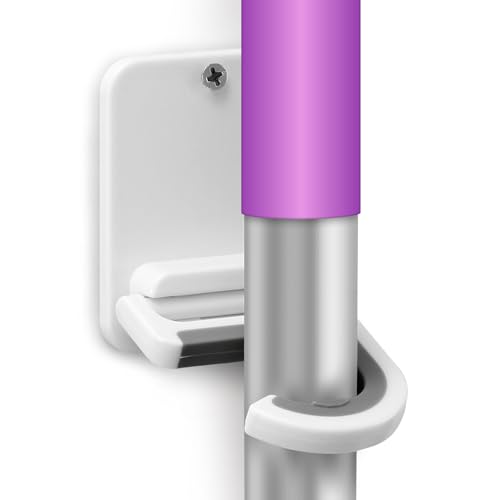 Heavy-Duty Wall Mount Broom and Mop Holder - 10 lb Capacity