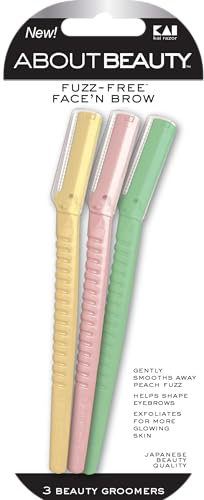 About Beauty Face N Brow Facial Razors and Dermaplaning Tool - 3 Pack