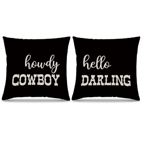 Western Throw Pillow Cover, 20" x 12" Rectangular Cowboy Decor by PUHEI