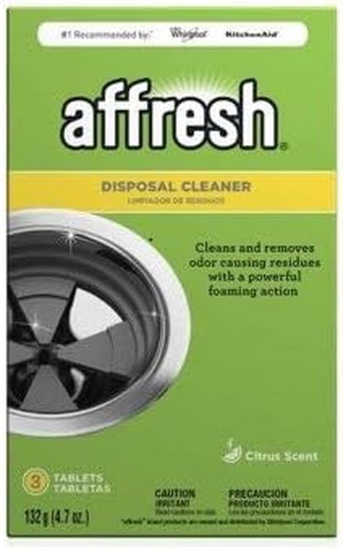 Affresh Garbage Disposal Cleaner - Eliminate Odors & Bacteria | 9 Tablets, 9 Month Supply