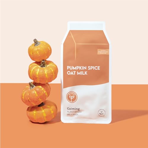 ESW Beauty Pumpkin Spice Oat Milk Sheet Face Mask for Sensitive Skin