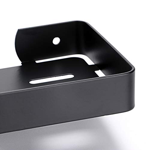 Sumnacon Wall Mounted Soap Dish Holder - Stainless Steel, Space-Saving, Heavy Duty, Black