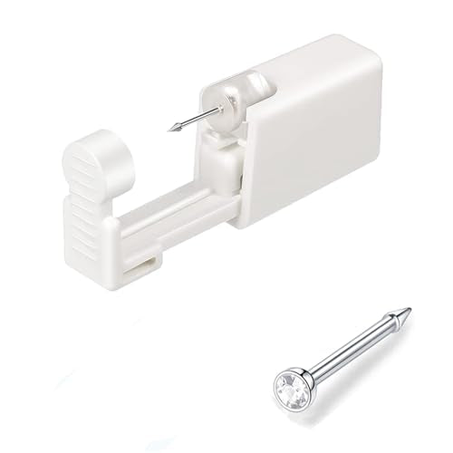 Silver Angel Disposable Nose Piercing Kit with Hypoallergenic Studs