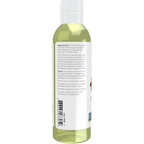 NOW Solutions Pure Grapeseed Oil for Sensitive Skin & Hair 4 fl. oz