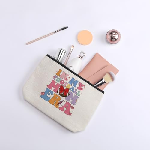 Football Mom Makeup Bag Waterproof Travel Cosmetic Pouch Gift