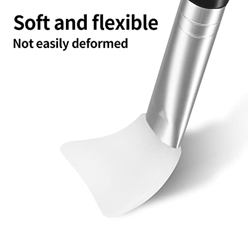 Tifanso 4PCS Flexible Silicone Face Mask Brushes for Mud and Clay