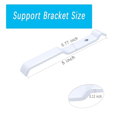 4-Pack White Wire Shelf Corner Support Brackets for ClosetMaid