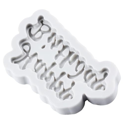 Happy Birthday Silicone Fondant Molds for Cake Decoration