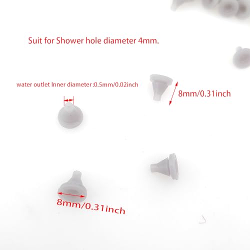50 PCS Universal Shower Head Nozzles Replacement - Silicone Spray Parts