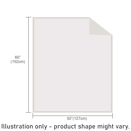 VigorSpring 50x60 Inch Cream White Throw Blanket - Soft Flannel Fleece