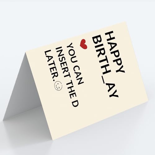 Funny Birthday Card for Husband and Boyfriend with Envelope