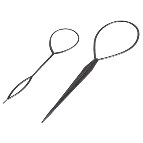 4-Piece Hair Styling Disk and Braiding Tool Set for DIY Buns and Ponytails